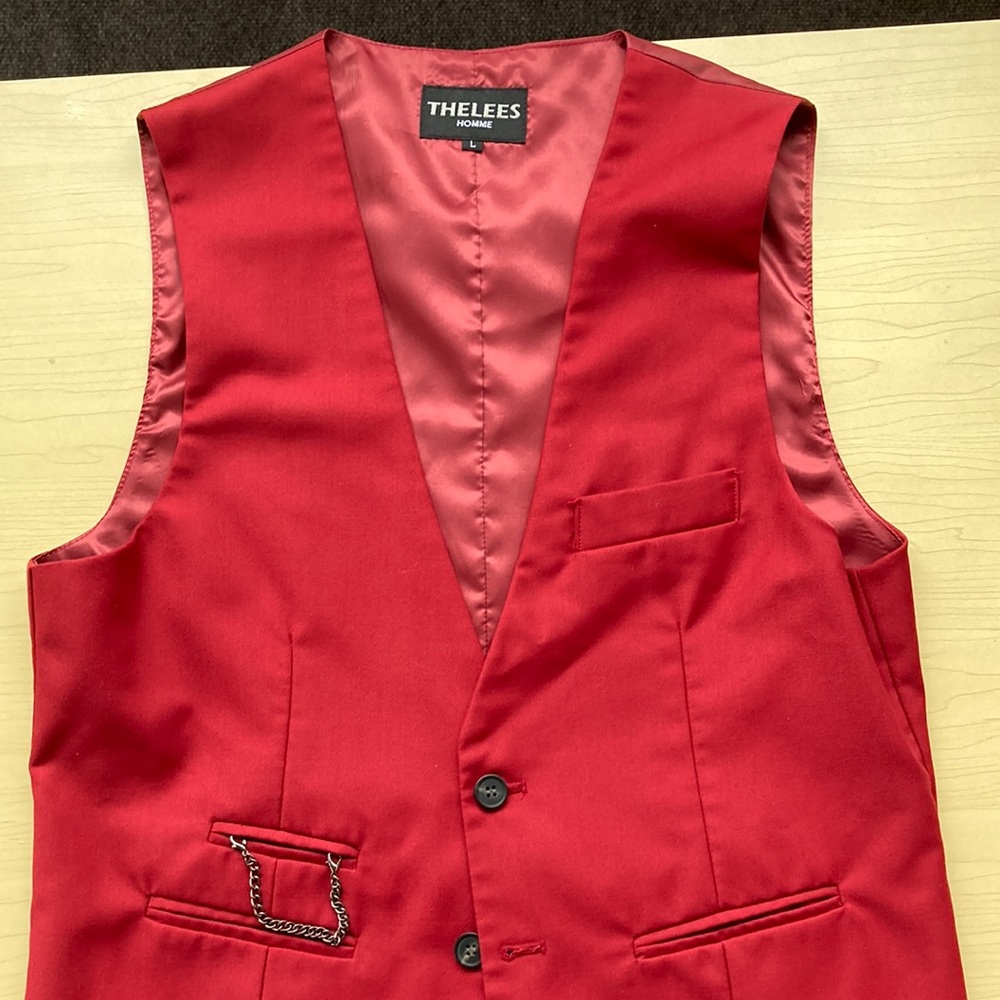 Red Suit Vest